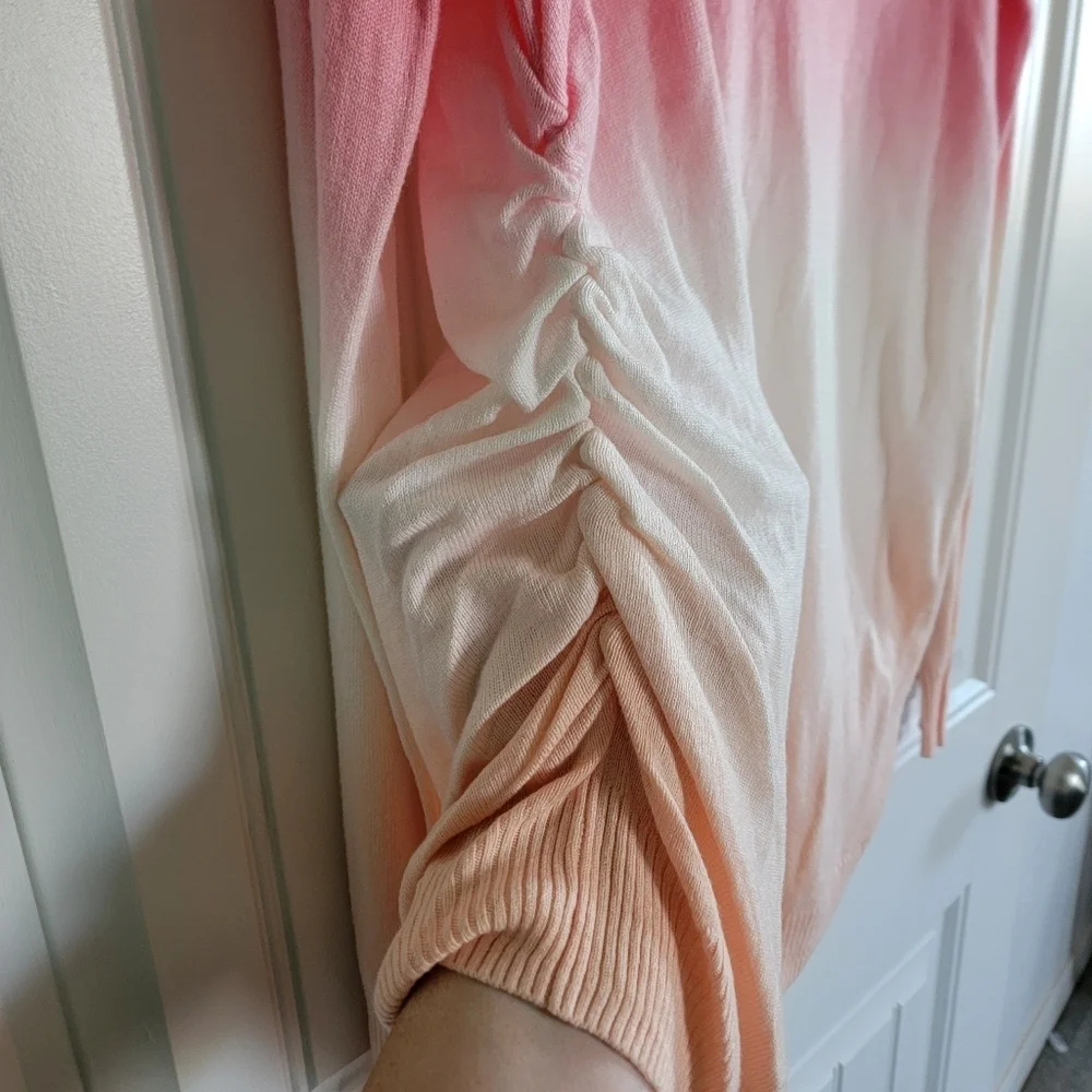 NWOT Isabel Maternity Long Sleeve Ombre Shirt - Picture 5 of 6